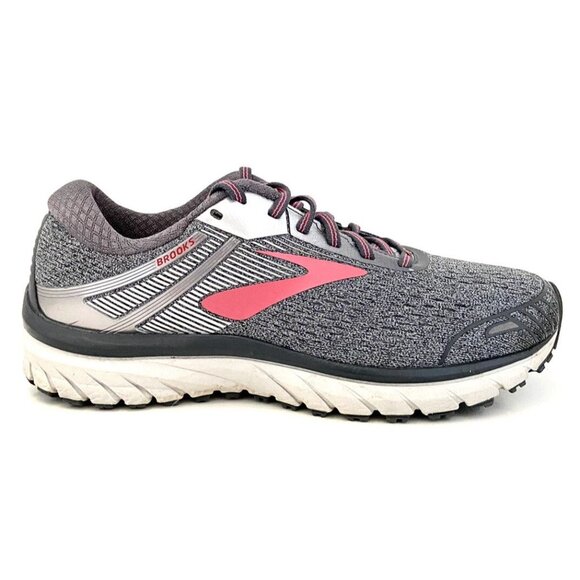 Brooks  Adrenaline GTS 18 Gray Pink Lace Up  Running Shoes Sneakers Size 10D - Picture 6 of 15